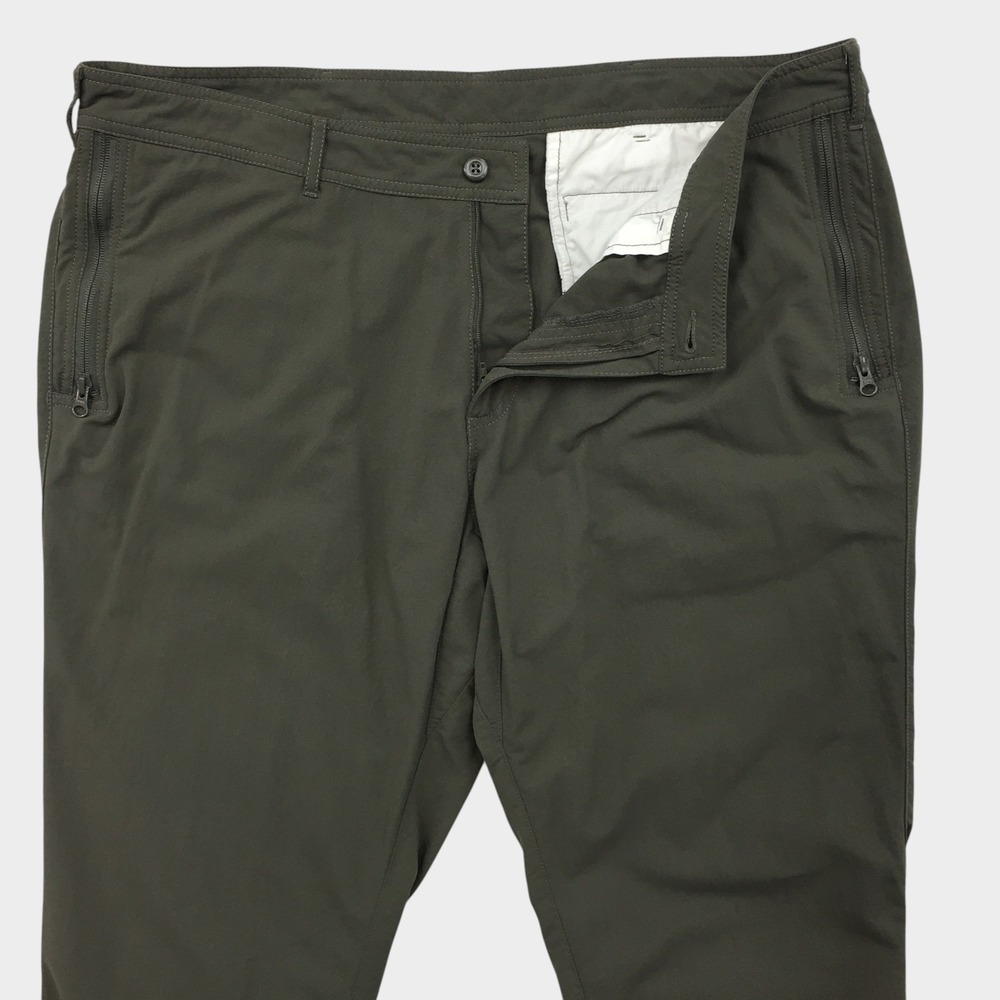 Clothing Arts P^cubed Pick-Pocket Proof Travel Pants Mens 38 Olive Green Nylon